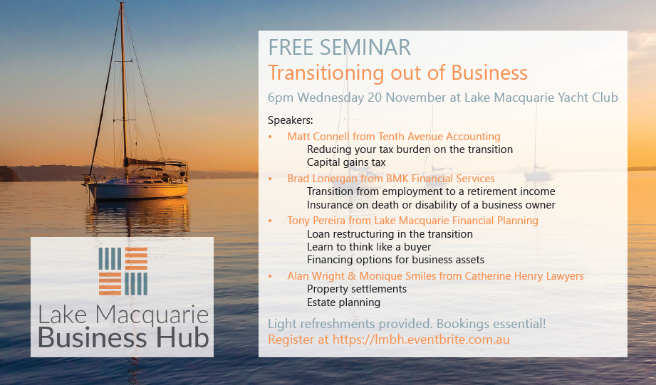 Lake-Macquarie-Business-Hub-Free-Seminar-Transitioning-Out-Of-Business